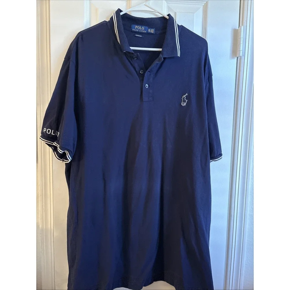 Polo Ralph Lauren PRL Athletics '67 Patch Polo Shirt Men's size XXL